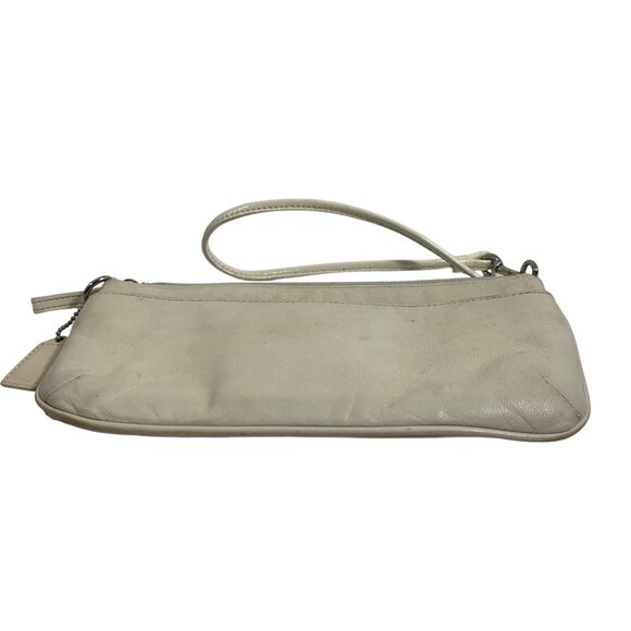 COACH 4281 Ivory Lamb Nappa Leather Wristlet Clutch Y2K 2004 w/ Hang Tag - Picture 4 of 12
